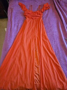 Unithorse formal orange dress